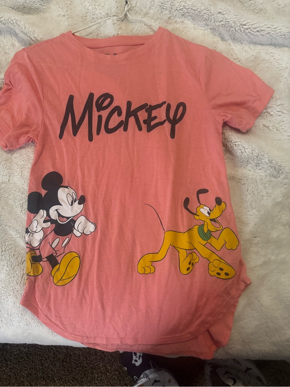 Disney Pink Mickey & Pluto Short Sleeve Tee